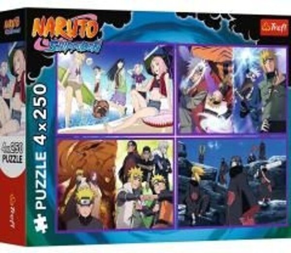 Puzzle Naruto Shippuden: Dobrodružství Naruta Uzumaki 4x250 dílků