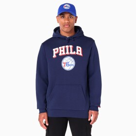 New Era Pánská mikina Philadelphia 76ers NBA Team Logo Hoodie Sweatshirt Velikost: 2XL
