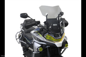 CF Moto 800MT Sport 22-26, 800MT Touring 22-25, 800MT Explore 23-26 Turistické plexi Powerbronze 550mm - lehce kouřové