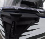 Helma na moto Xrc Loomis wht/blk/blue/fluo - L / modrá