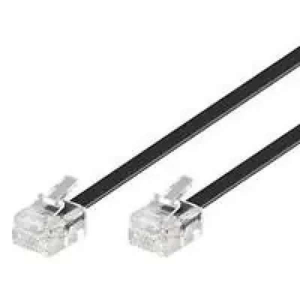 MicroConnect Modulární kabel RJ11 (M) - RJ11 (M) 3m černá (MPK187)