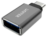 Unitek Y-A025CGY stříbrná / Redukce / USB-C(M) - USB-A(F) / Hliníkové tělo (Y-A025CGY)