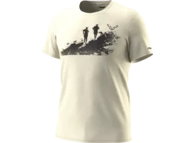 Dynafit Graphic Cotton pánské triko krátký rukáv Overcast/Runners vel. 54/2XL