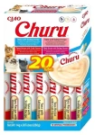 Inaba Churu Tuna Mix / Pamlsky pro kočky / krémové pyré / mořské plody / 20× 14 g
