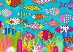 ENJOY Puzzle Ryby se vzorem