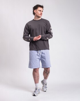 Service Works Seersucker Chef Shorts NAVY STRIPE L