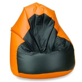 FRONTI Sedací pytel SAKO 100 cm - oranžová + černá