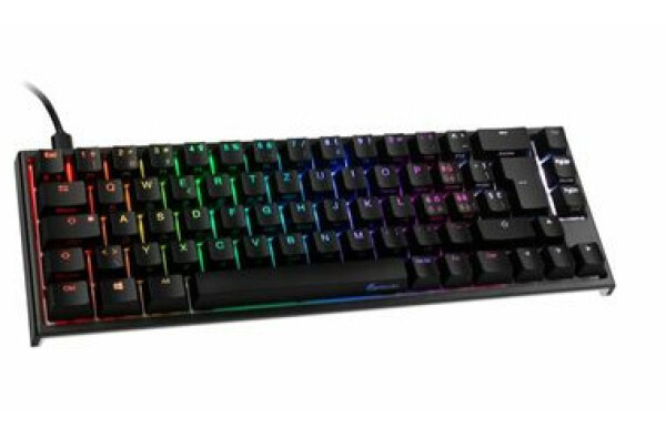 Ducky ONE 2 SF Gaming Tastatur MX-Speed Silver černá (US) / Herní klávesnice / podsvícená / mechanická / drátová (USB) (DKON1967ST-PUSPDAZT1)