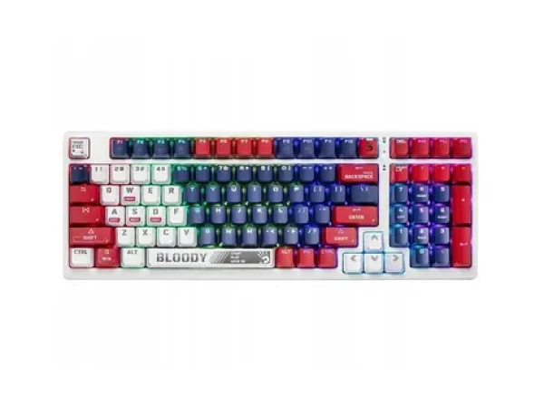 A4tech Bloody S98 Sports Navy / Herní klávesnice / mechanická / drátová / BLMS Red Plus / RGB (A4TKLA47390)