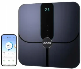 Renpho Elis Nova černá / Chytrá osobní váha / Bluetooth / WiFi / tělesná analýza / do 180 kg (PEU-R-A031)