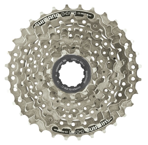 Kazeta SHIMANO 8 speed HG41 11-32, stříbrná (Kazeta SHIMANO 8 speed)