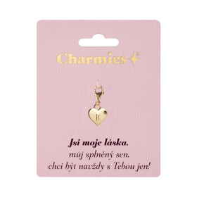 Zlatý přívěsek srdce - Láska - Albi