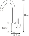 MEXEN - Ebro černá dřezová baterie 671500-70