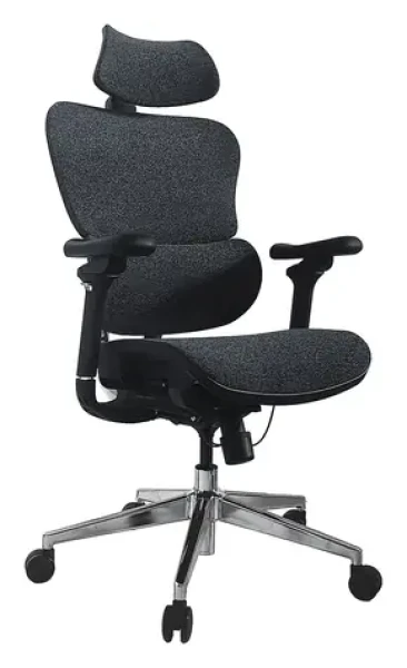 Equip Ergonomická kancelářská židle modrá/černá / Kancelářská židle / opěrka hlavy / síťovina / nosnost 150 kg (651052)
