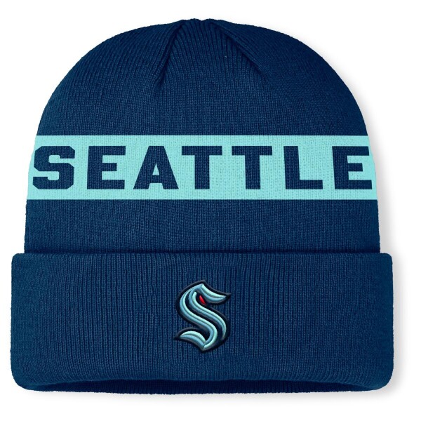 Fanatics Pánská zimní čepice Seattle Kraken NHL Authentic Pro A/Cap Cuffed Beanie