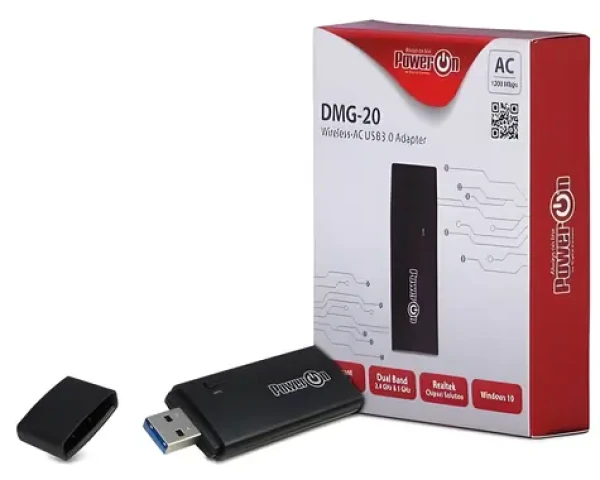 Inter-Tech DMG-20 / Wi-Fi adaptér / Wi-Fi 5 / Dual-Band / USB 2.0 (88888128)