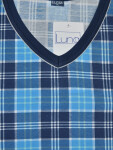 Pánské pyžamo Luna 793 kr/r 4XL tmavě modrá 4XL