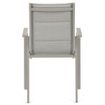 Zahradní židle, hliník, síťovina, béžová, AZC-S1110 GREY