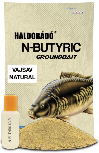 Haldorádó Vnadící směs N-Butyric Groundbait 800g + 50ml Aroma - Kyselina máslová,Haldorádó Vnadící směs N-Butyric Groundbait 800g + 50ml Aroma - Kysel