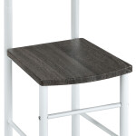 Němý sluha, výška 119 cm, MDF - dekor černý dub, kov - bílý lak, nosnost 90 kg