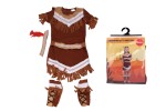 Set karneval - indiánka M 110-120 cm