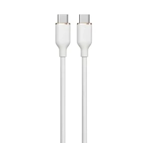 Devia Jelly Series bílá / Nabíjecí kabel / USB-C - USB-C / 1,2 m / silikonový (6938595386664)