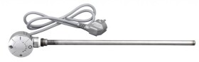 AQUALINE - Elektrická topná tyč s termostatem, rovný kabel, 500 W, chrom LT67445