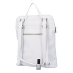 Prostorný dámský kožený batoh Jean, bílý