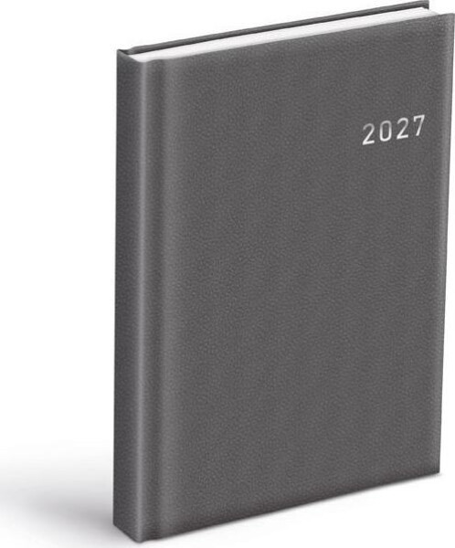 Diář 2027 D801 PVC tmavě šedý