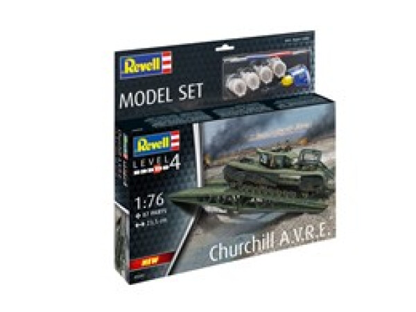 ModelSet military 63297 - Churchill A.V.R.E. (1:76)