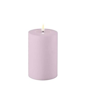 DeluxeHomeart Venkovní LED svíčka Dusty Pink 15 cm, růžová barva, fialová barva, plast