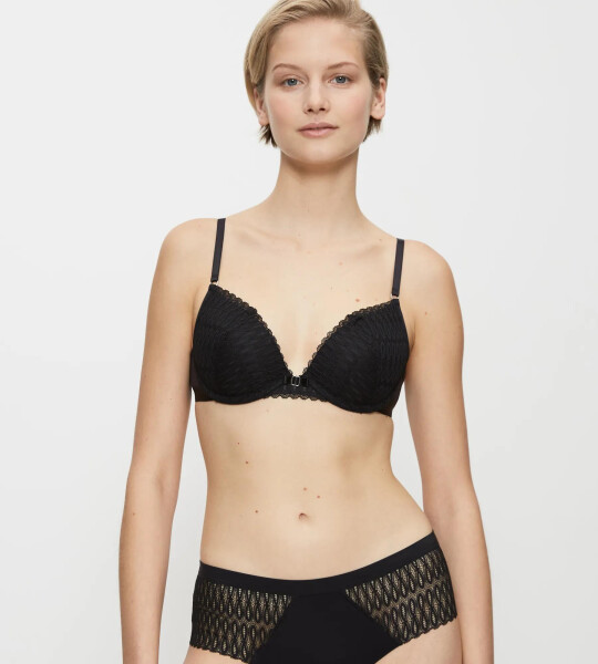 Dámská podprsenka Push-up Aura Spotlight WHU černá - Triumph BLACK 80A