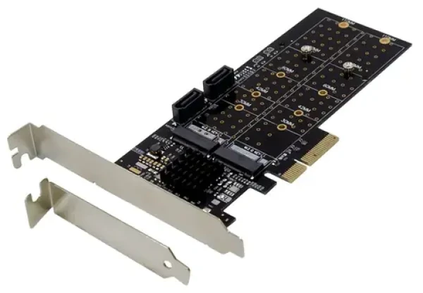 Dawicontrol DC-644e / Řadič / PCIe x4 / SATA III RAID / 4 porty / Low Profile (DC-644E RAID RETAIL)