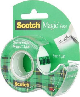 Lepicí páska "Magic Tape 810", s odvíječem, 19mm x 7,5m, 3M/ SCOTCH