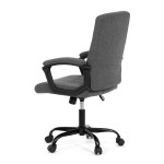 Kancelářské křeslo, šedá látka, kovový kříž