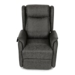 Polohovací křeslo, elektrické kabelové ovládání, černá, látka vintage, TV-L8902 BK3