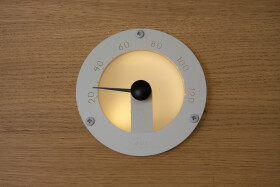 Cariitti teploměr do sauny - kulatý, bílý C1545853L