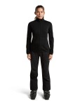 Dámská merino mikina ICEBREAKER Wmns Merino 400 RealFleece Descender LS Zip, Black velikost: S