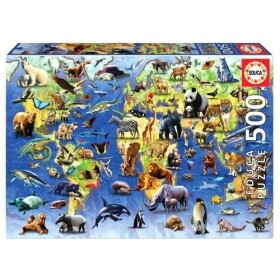 Puzzle 100 ohrožených druhů 500 dílků