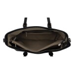 Pevná a stylová dámská koženková kabelka Lendy, černá