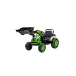 Mamido Dětský elektrický traktor s lopatou zelený
