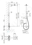 STEINBERG - 160 Sprchový set s termostatem, 145x220 mm, kartáčovaný nikl 160 2721 BN