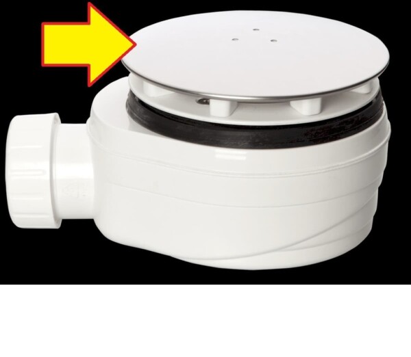 Krytka k vaničkovému sifonu Optima ESLIMCR90 nerez V-9990.09 V-9990.09