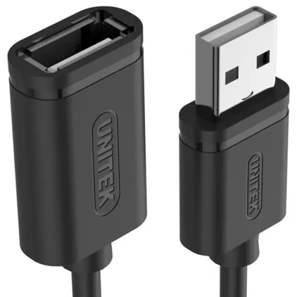 Unitek Y-C450GBK černá / Kabel USB / USB 2.0 / USB-A (M) - USB-A (F) / 2 m (Y-C450GBK)