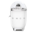 Smeg CJF11WHEU citrusový odšťavňovač, 70 W, manuální tlak, univerzální kužel z nerezové oceli, bílý
