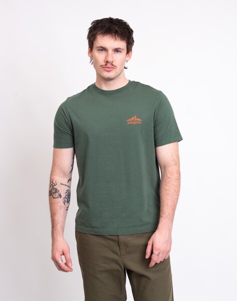 Tričko Patagonia M's Cloud Crag T-Shirt Canopy Green