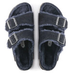 Birkenstock Arizona VL Shearling Midnight zateplené žabky semišová kůže široké regular (1020592) 41