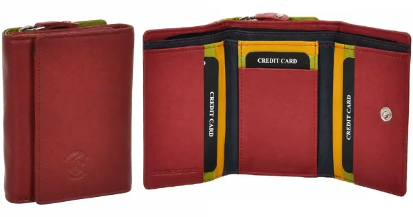 Dámská peněženka BHPC Colorfull combi S - červená BH-2970-02 červená