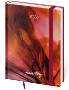 Diář 2026 týdenní B6 Vario - Matragi Red s gumičkou