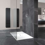 VILLEROY & BOCH - Squaro Infinity Sprchová vanička, 90x90 cm, Quaryl, Stone White UDQ9090SQI1V-RW